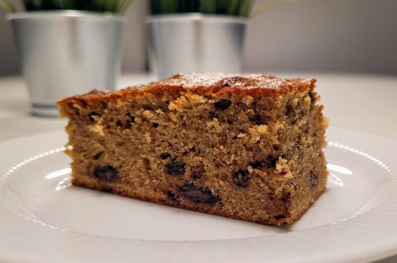 Banankage med chokolade